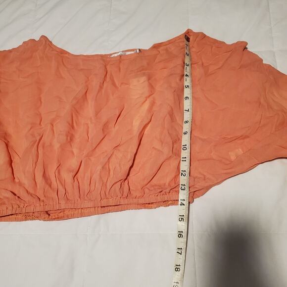 𝅺Minkpink medium women's peach crop top new with tags - Picture 5 of 7